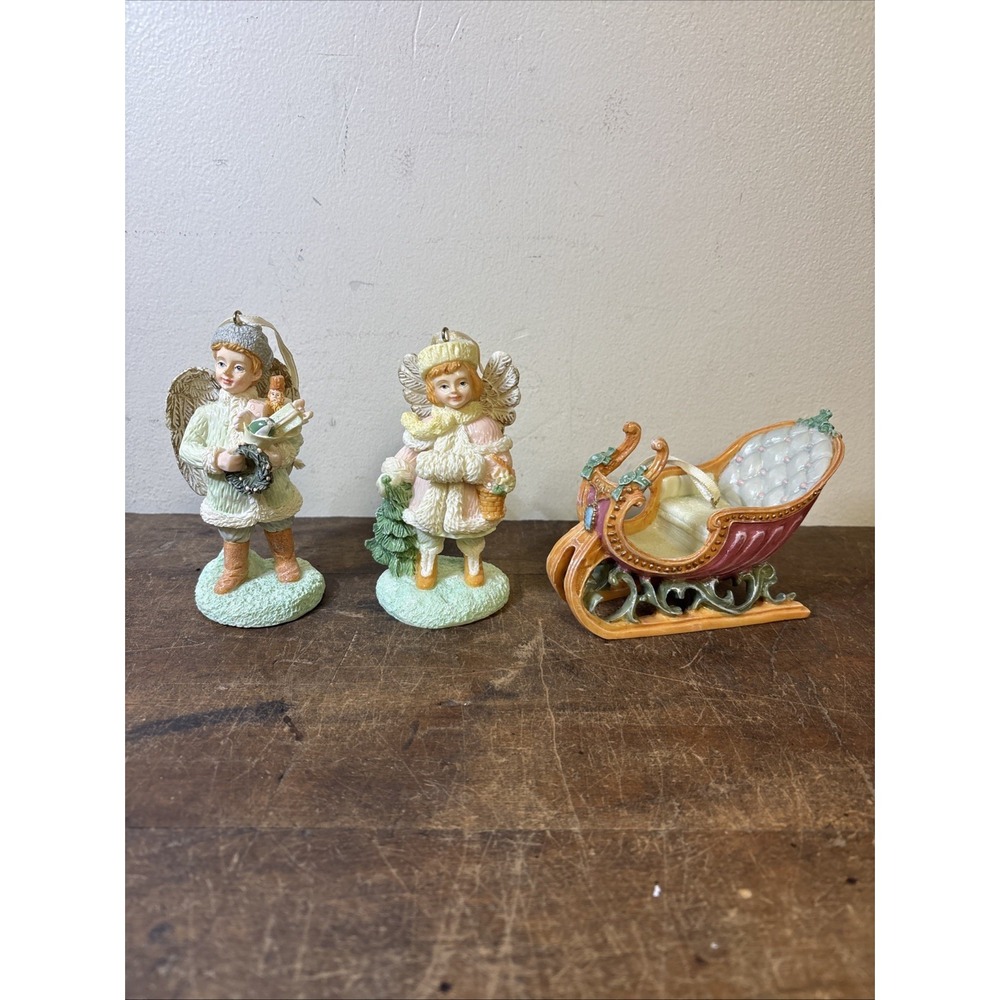 Set 3 Christmas Around The World House Of Lloyd Sleigh Ride Ornaments